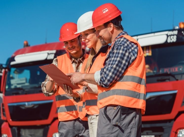 fiscais analisando documentação